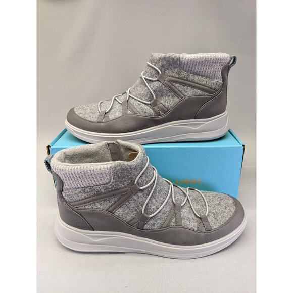 BZees Womens Tahoe Washable Comfort Ankle Boots Evening Sky Fleece 10 W - Picture 2 of 9